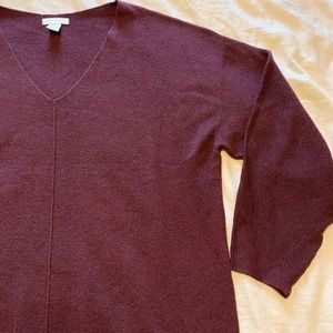 H&M Burgundy Knit Sweater